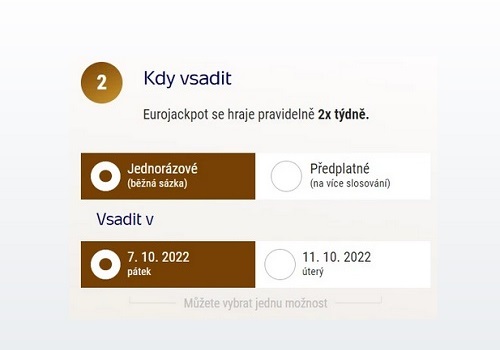 Eurojackpot návod na online sázku