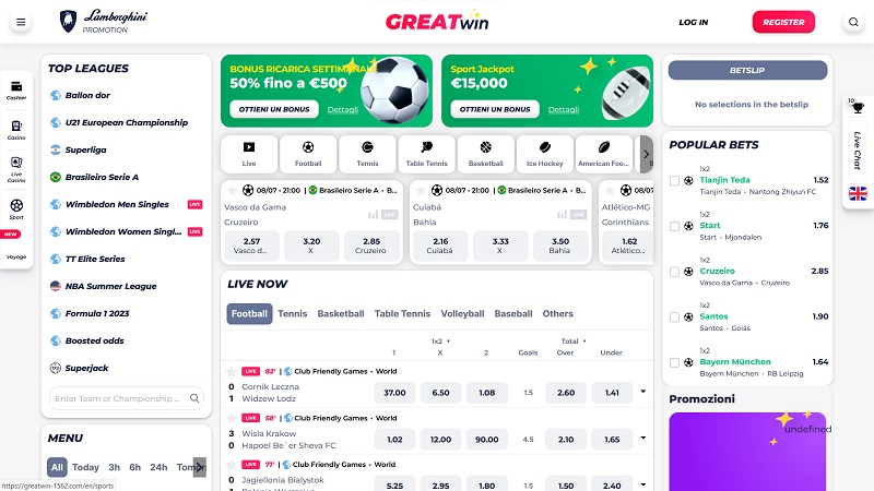 Sportwettenanbieter GreatWin