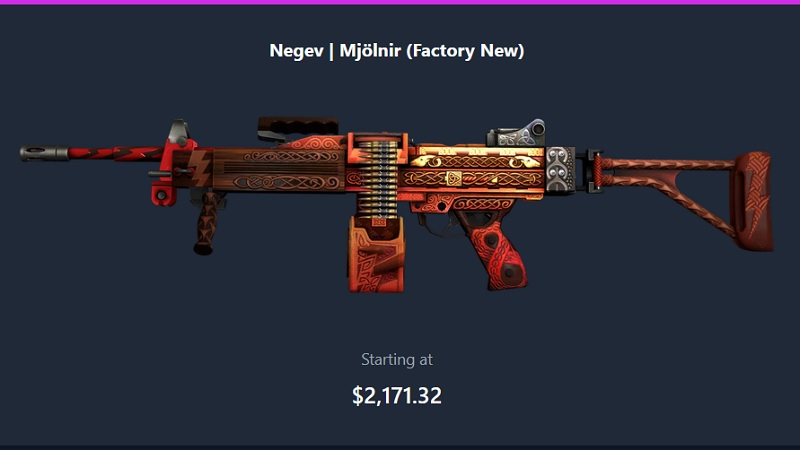 CS:GO skiny ukázka