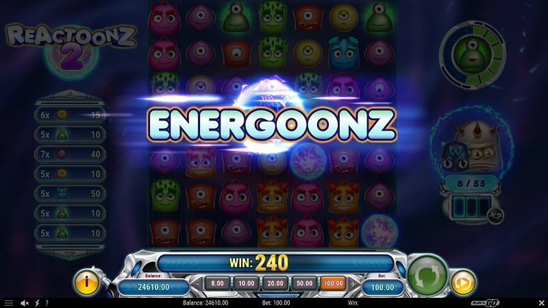 Reactoonz 2 automat