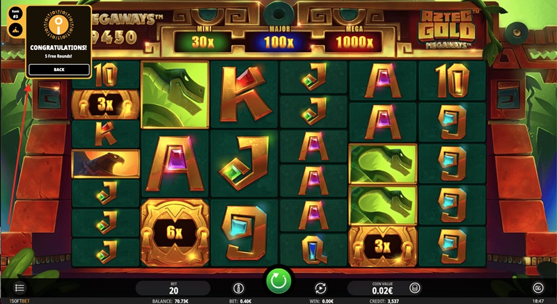 Aztec Gold Megaways von iSoftBet