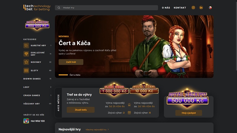 Tech4Bet Webseite