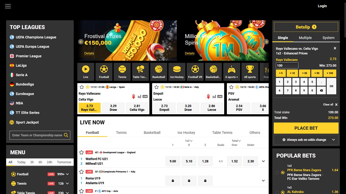 Náhled webu sázkové kanceláře ZetCasino
