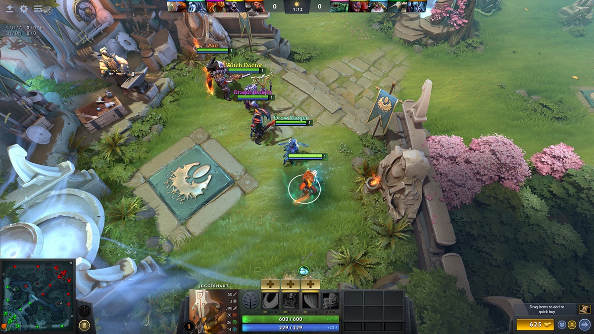 Dota 2 náhled hry