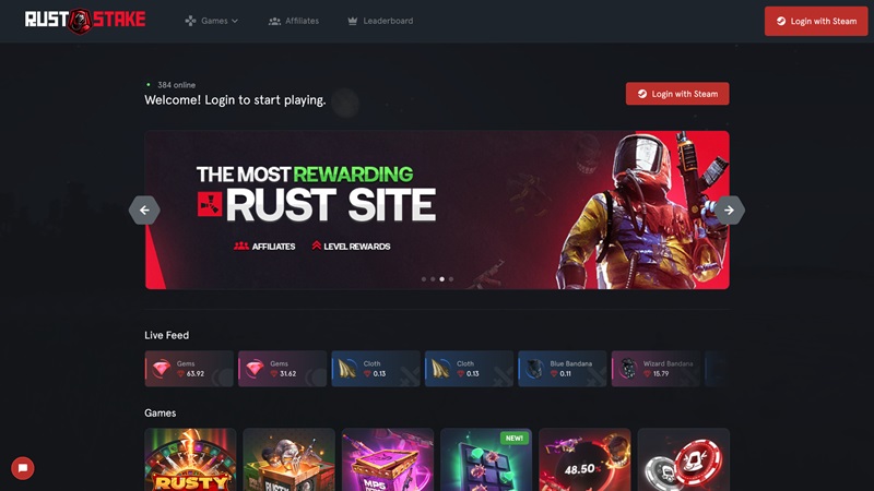 Webseite RustStake.com