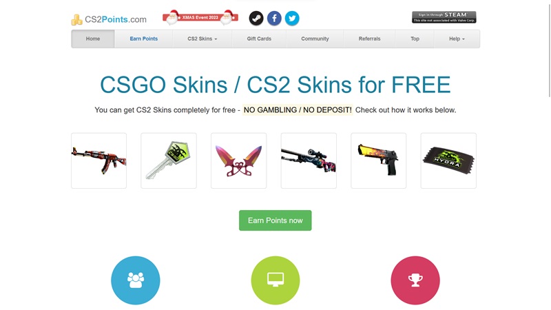 Webseite CS2Points