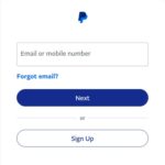 PayPal registrace