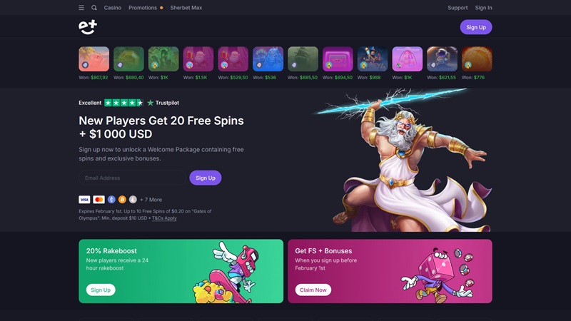 Sherbet casino