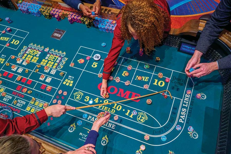 Craps-Spieltisch