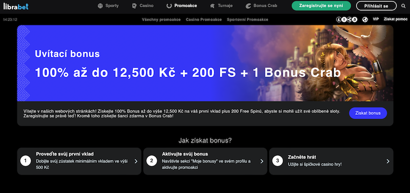 Willkommensbonus im Online Casino LibraBet
