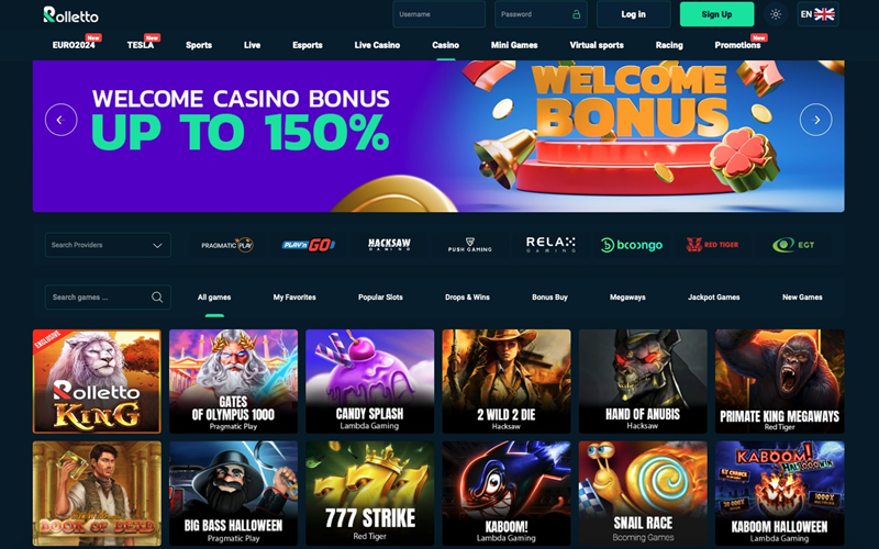 Rolletto Casino Startseite
