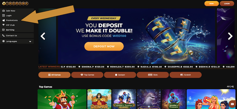 Im Online Casino Winorama können Spieler aus mehreren interessanten Boni wählen
