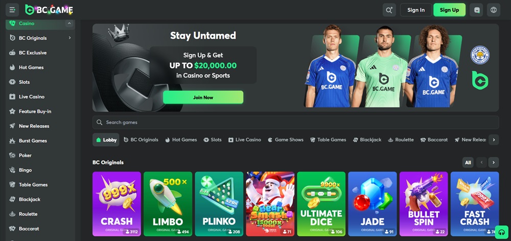 BC.GAME Casino – Einführung