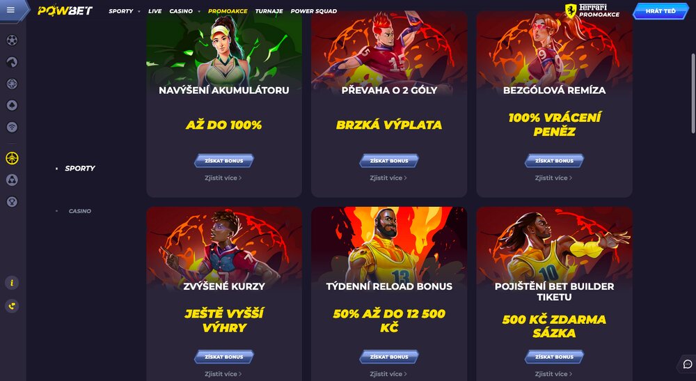 Powbet Boni