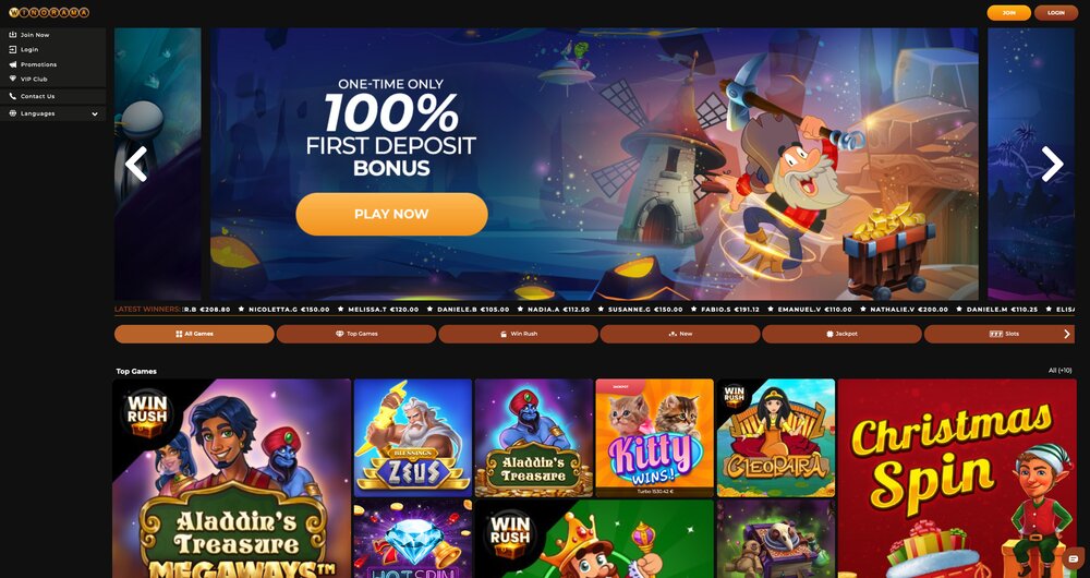 Winorama Casino-Startseite
