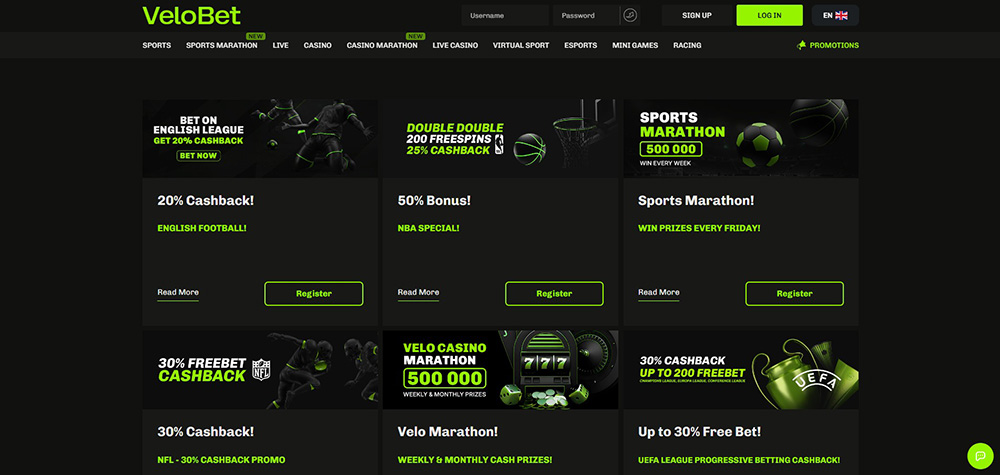 VeloBet Casino – No-Deposit-Bonus [nicht verfügbar]
