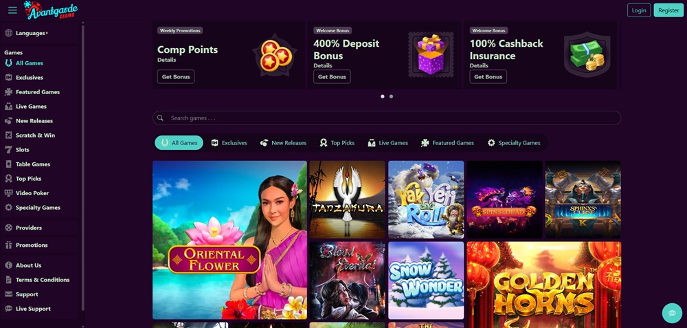 Avantgarde Casino Einleitung