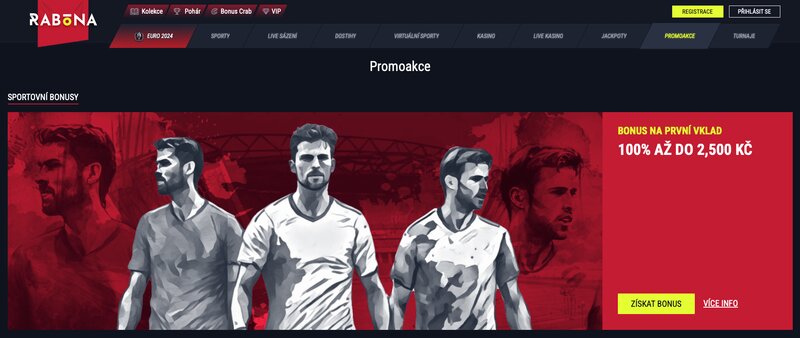 100 %-Willkommensbonus bis zu 100 € beim Buchmacher Rabona