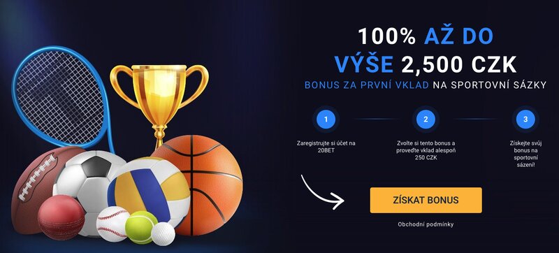 20BET Willkommensbonus 100 €