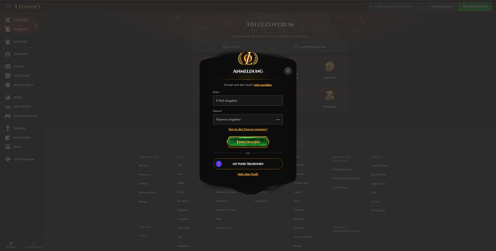 38166 Legiano Login