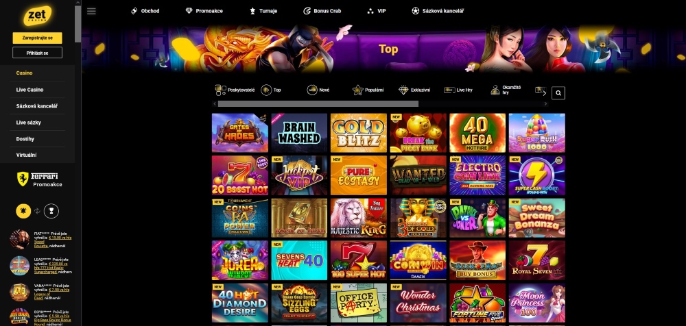 Im ZetCasino erwarten Sie tausende Spieletitel von legendären Spieleentwicklern
