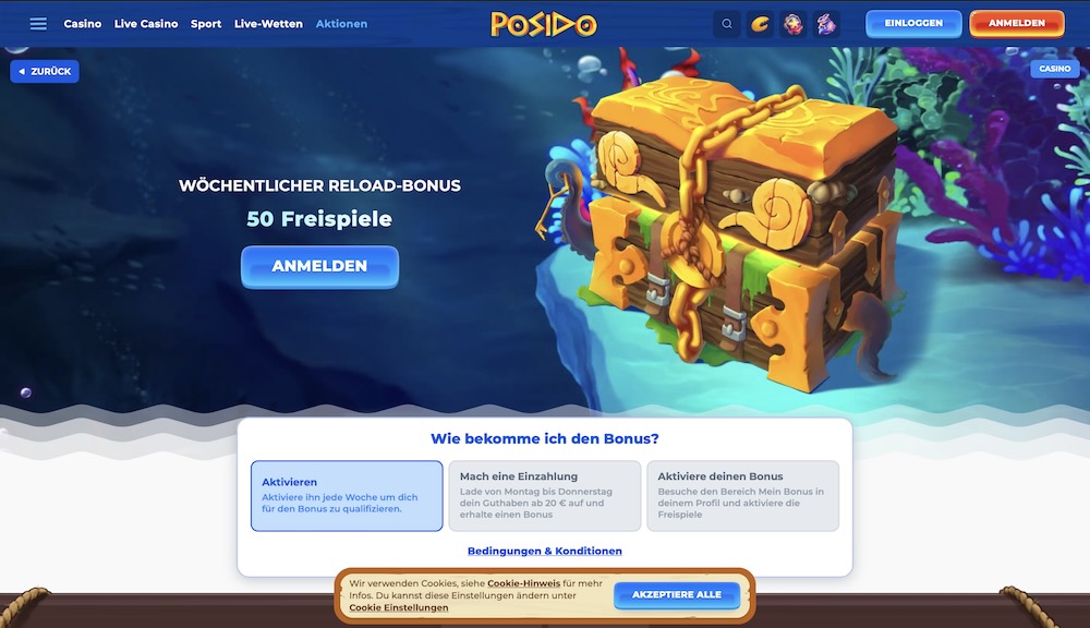 Posido Freispiele