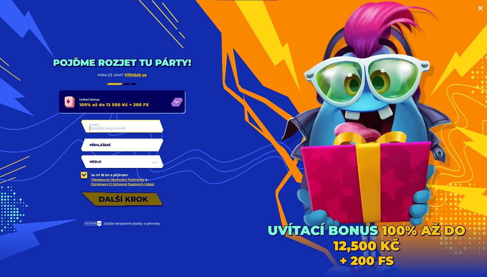 Vorschau des Registrierungsformulars im Online Casino und beim Buchmacher MrPacho