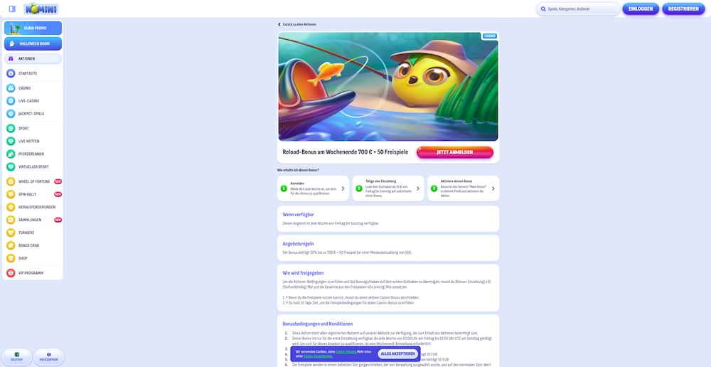 Nomini Freispielen