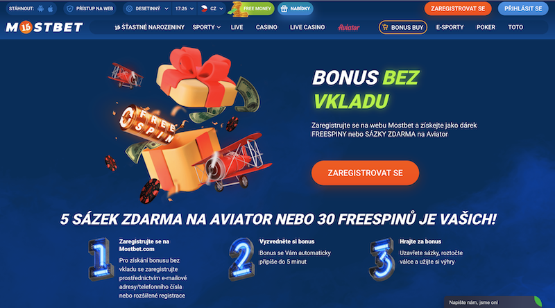 Casino MostBet bonus ohne Einzahlung