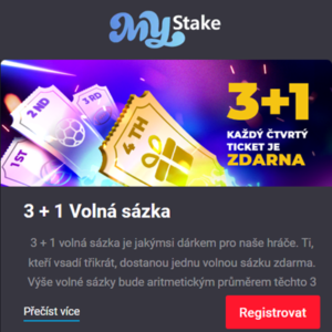 MyStake 3+1 Gratiswette