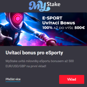 MyStake Esport-Willkommensbonus