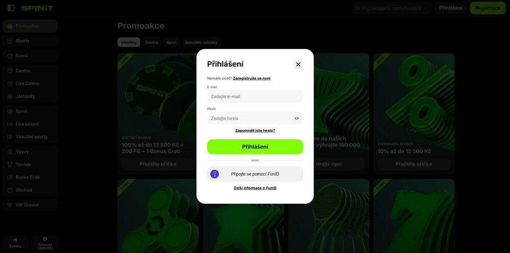 Spinit Anmeldung