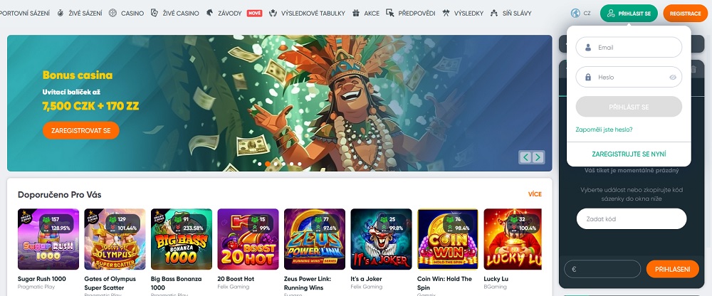Vorschau des Anmeldeformulars der Ivibet-Plattform mit Willkommensbonus fürs Online Casino