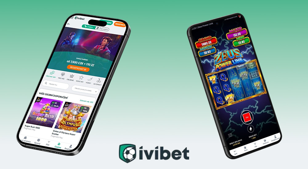 Vorschau der responsiven Benutzeroberfläche der Website des Online Casinos und des Buchmachers Ivibet