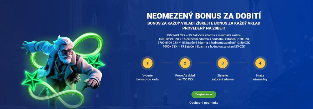 20BET Free Spins
