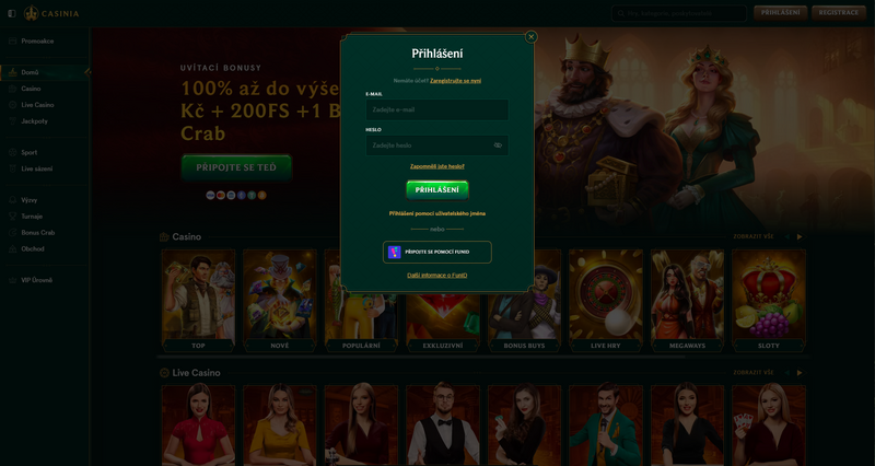 Casinia login [Anleitung zur Anmeldung]