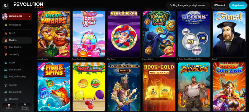 Revolution Casino Spielautomaten