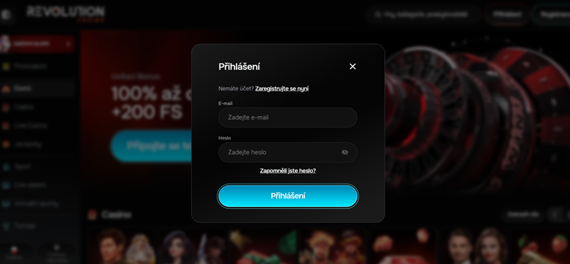 Revolution Casino Anmeldung