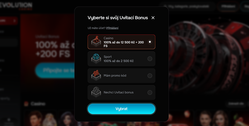 Revolution Casino Registrierung