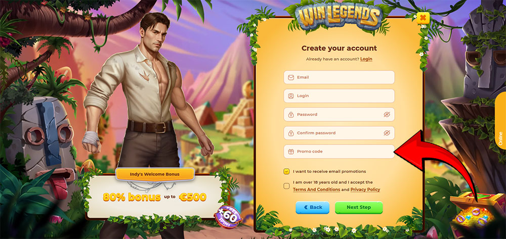 WinLegends Promo-Code