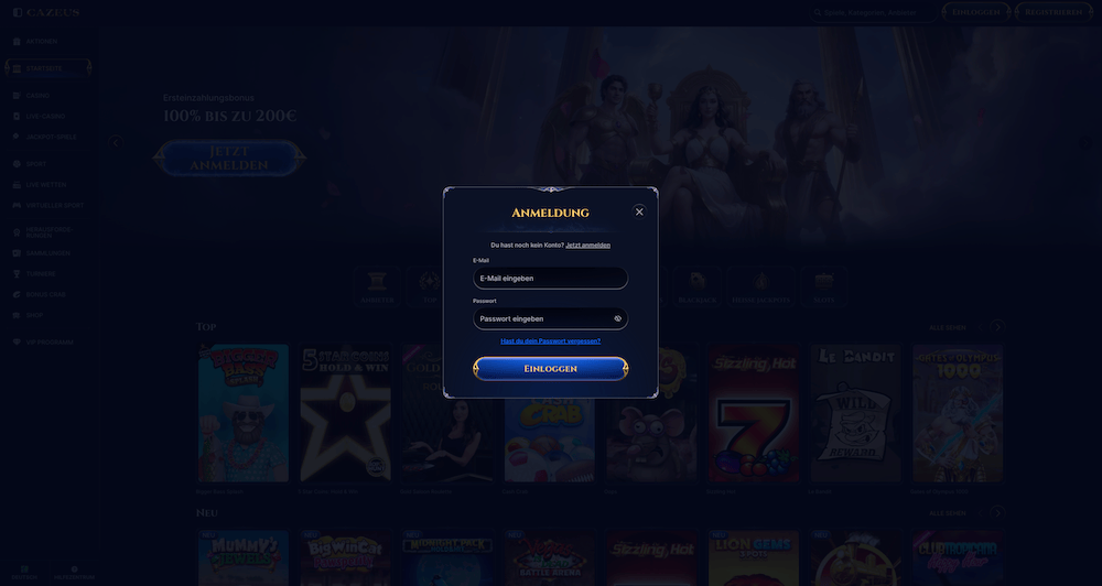 08615 Cazeus Login