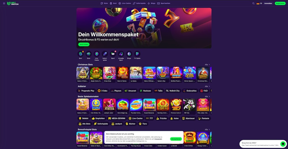 Betmatch Casino Vorschau