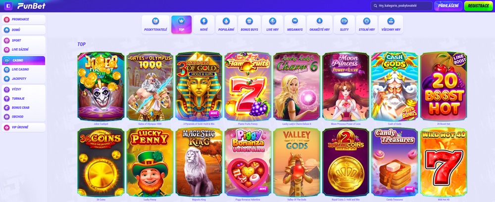 Angebot an Spielautomaten