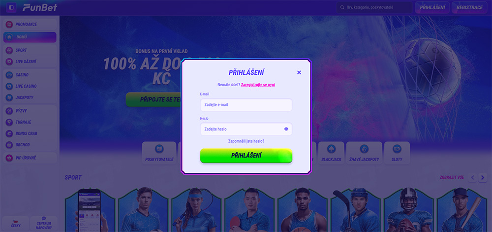 FunBet login [Návod na přihlášení] 