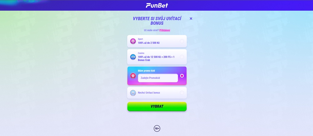 Eingabefeld für den Promo-Code
