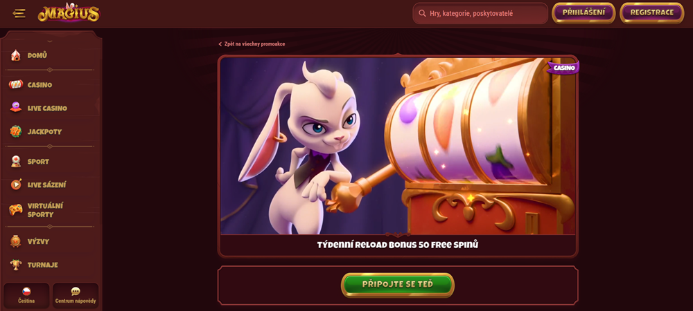 Magius free spins