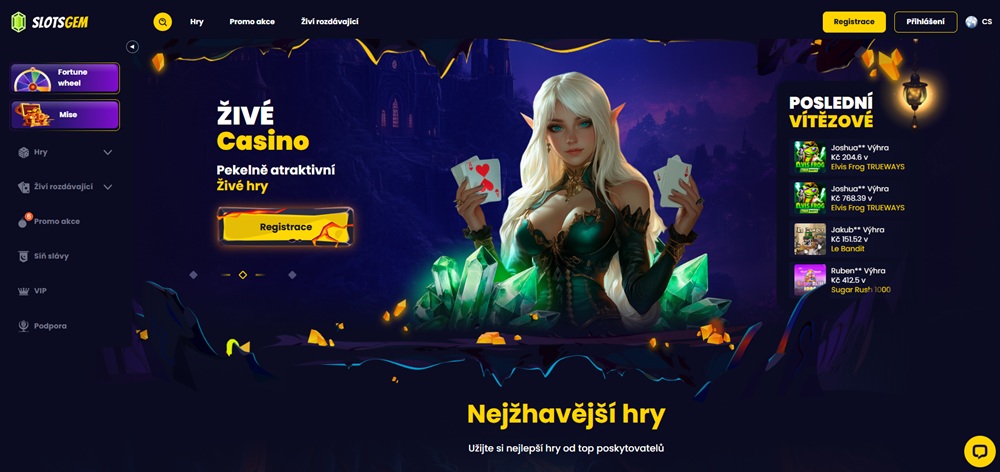Web des Casinos Slotsgem