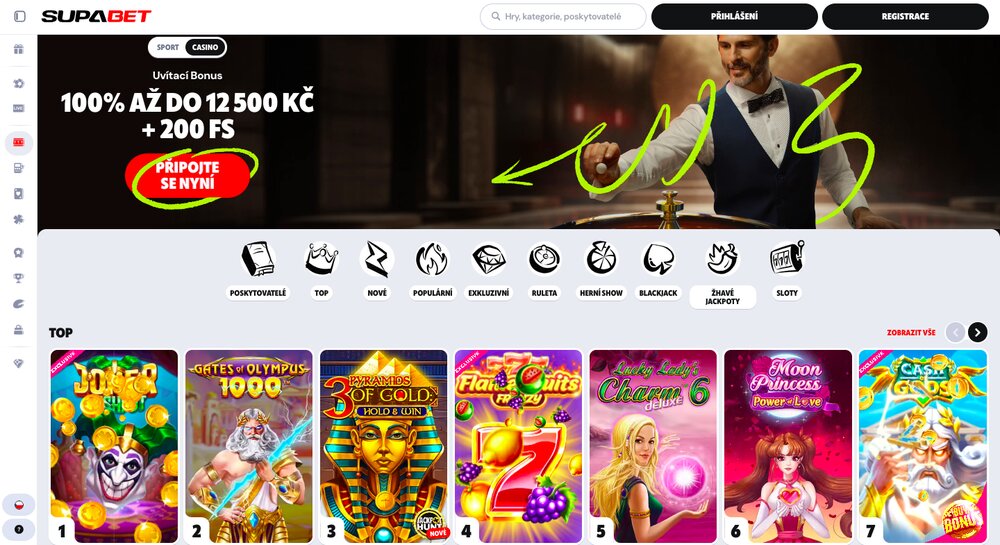 Willkommensbonus und Slots im Supabet Casino