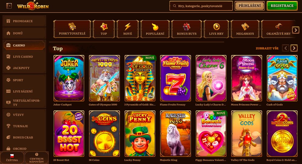 Slots im Wild Robin Casino