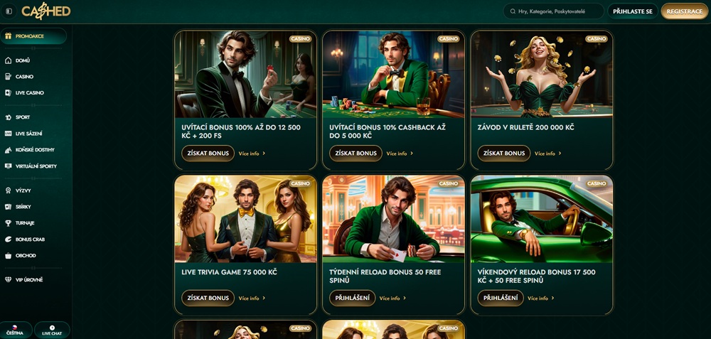 Boni im Casino Cashed